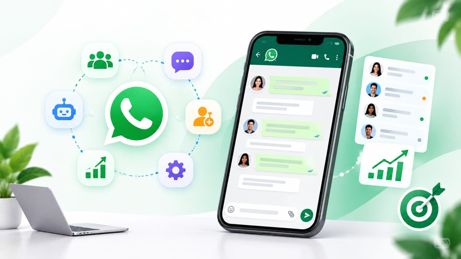 WhatsApp CRM Dashboard Analytics